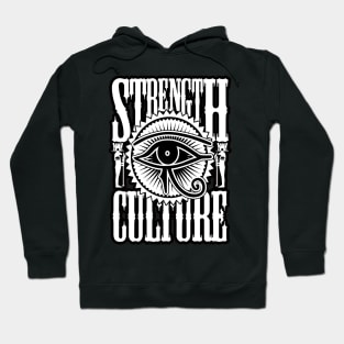 Strength and Culture Eye of Ra Horus Egyptian Art Hoodie